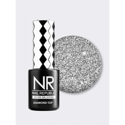 Top Diamond 7 Nail Republic, 10 мл светоотражающий Top Diamond 7 Nail Republic, 10 мл светоотражающий