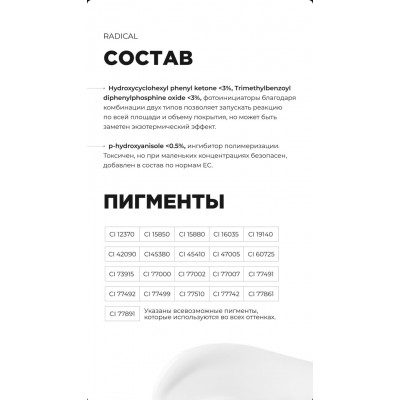 Моделирующий гель Radical №3, 25 мл Моделирующий гель Radical №3, 25 мл