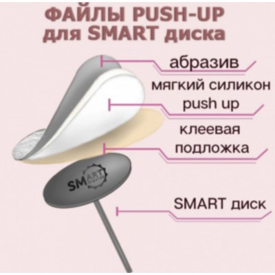 Сменные файлы Push-Up диск L 100 грит, 25 шт Сменные файлы Push-Up диск L 100 грит, 25 шт