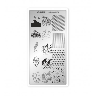 Пластина для стемпинга Sunnail, Universe m01 Пластина для стемпинга Sunnail, Universe m01