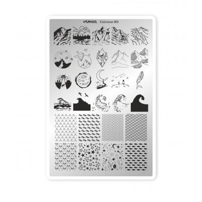Пластина для стемпинга Sunnail, Universe 001 Пластина для стемпинга Sunnail, Universe 001