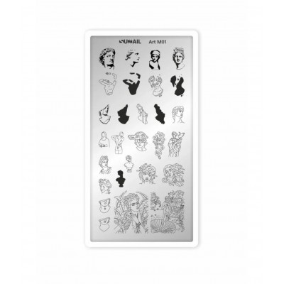 Пластина для стемпинга Sunnail, Art m01 Пластина для стемпинга Sunnail, Art m01