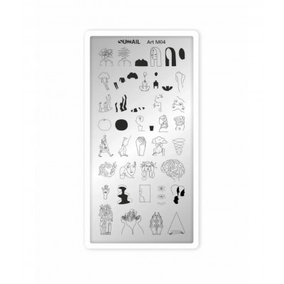 Пластина для стемпинга Sunnail, Art m04 Пластина для стемпинга Sunnail, Art m04