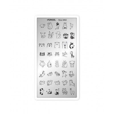 Пластина для стемпинга Sunnail, Nice m02 Пластина для стемпинга Sunnail, Nice m02