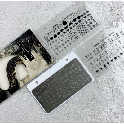 Пластина для стемпинга Sunnail, Runa, 6*12 Пластина для стемпинга Sunnail, Runa, 6*12