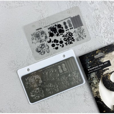 Пластина для стемпинга Sunnail, Самый сок 1, 6*12 Пластина для стемпинга Sunnail, Самый сок 1, 6*12