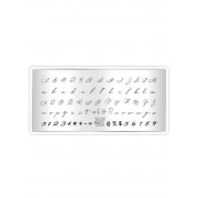 Пластина для стемпинга Letter 03, ТакиДа