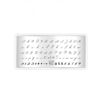 Пластина для стемпинга Letter 03, ТакиДа Пластина для стемпинга Letter 03, ТакиДа