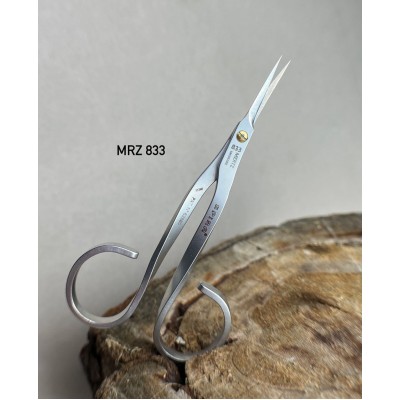Ножницы MRZ 833, длина 94 мм, матовое покрытие, фигурные ручки Ножницы MRZ 833, длина 94 мм, матовое покрытие, фигурные ручки