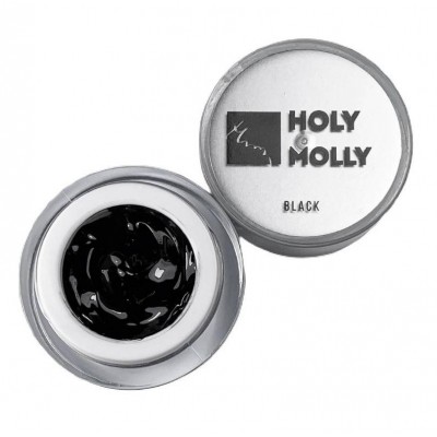 Holy Molly Гель-краска универсальная Черная, 5 гр. Holy Molly Гель-краска универсальная Черная, 5 гр.